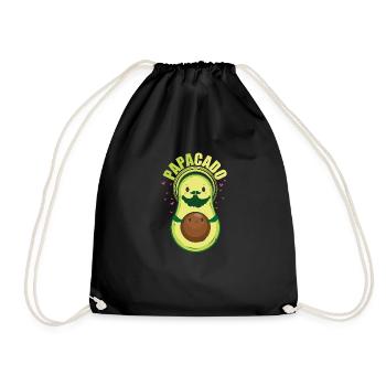 Werdender Vater Geschenk Papa - Turnbeutel - Schwarz - Vorne