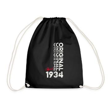 90e anniversaire mari Original avril Vintage 1934 - Sac de sport léger - noir - Devant