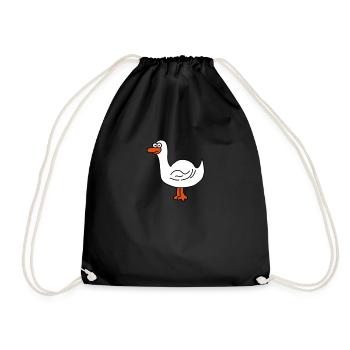 Enten - Turnbeutel - Schwarz - Vorne