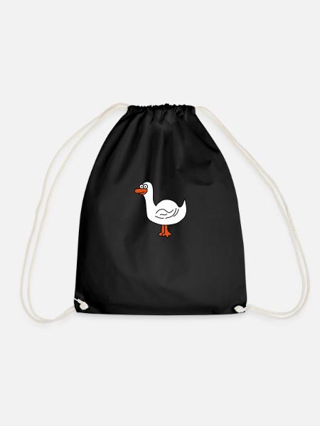 Duck - Drawstring Bag - black