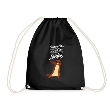 Je M'en Fous - Dabbing Loutre - Dab Dance - Sac de sport léger - noir - Devant