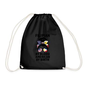 Philippinisch Filipino Philippinisches Geschenk - Turnbeutel - Schwarz - Vorne