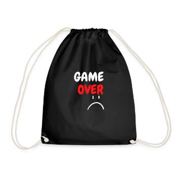 Game over - Drawstring Bag - black - Front