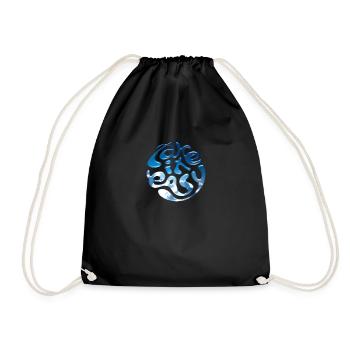 Take It Easy - Drawstring Bag - black - Front