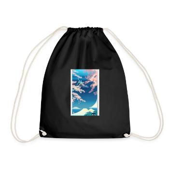 Hiver Japonais - Sac de sport léger - noir - Devant