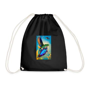 Flying Fish - Turnbeutel - Schwarz - Vorne