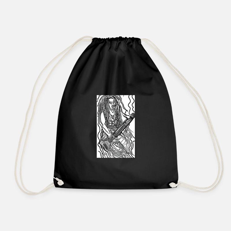 Rastafari - Drawstring Bag - black