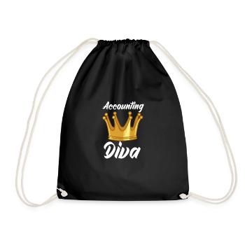 Accounting Diva - Turnbeutel - Schwarz - Vorne