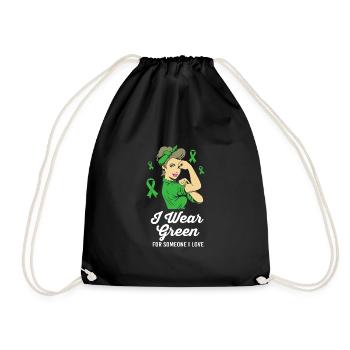 Traumatic brain injury - Drawstring Bag - black - Front