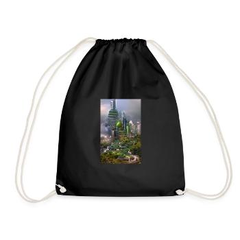 Green city - Turnbeutel - Schwarz - Vorne