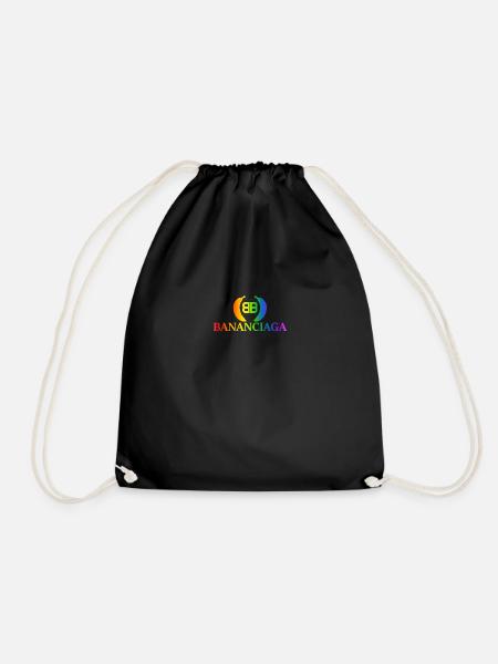 Bananciaga color - Drawstring Bag - black