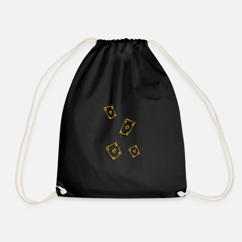 Cartes à jouer - Sac de sport léger - noir