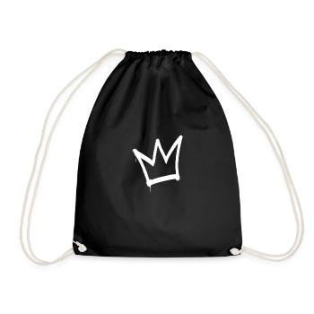 Roi de la couronne graffiti - Sac de sport léger - noir - Devant