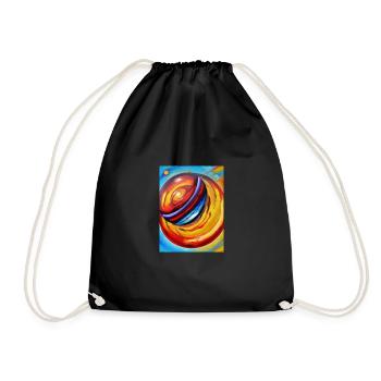 Planète artistique - Sac de sport léger - noir - Devant