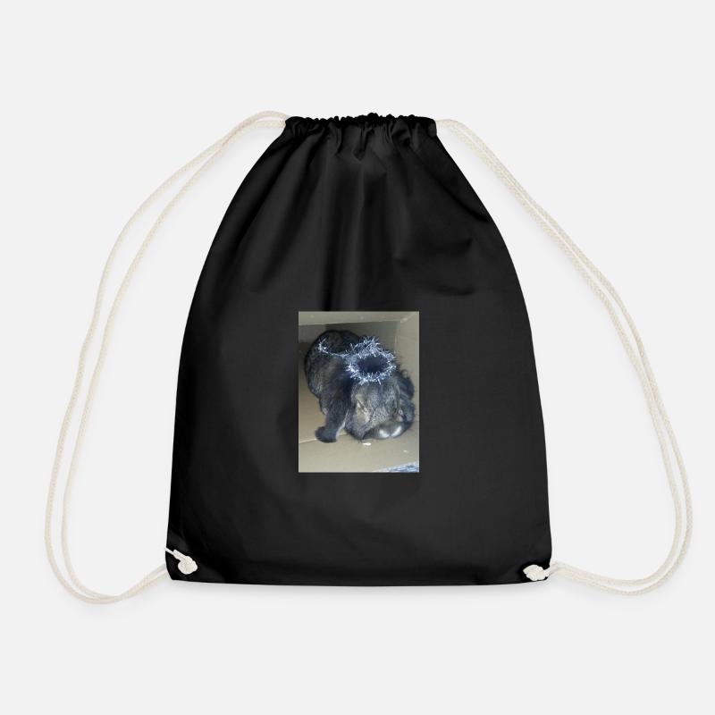 Rabbit - Drawstring Bag - black