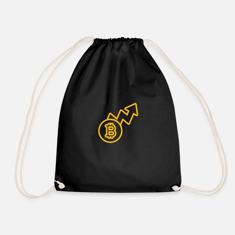 crypto - Drawstring Bag - black