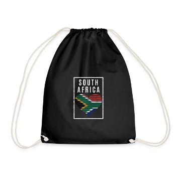 South Africa - Drawstring Bag - black - Front