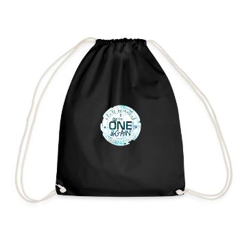 LOGO ONE&GAIN BLEU PAPILLON - Sac de sport léger - noir - Devant