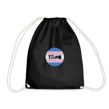 Trans Punk - Drawstring Bag - black - Front