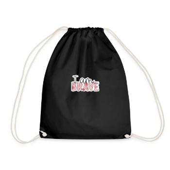 Positive Affirmation - i am brave - Sac de sport léger - noir - Devant