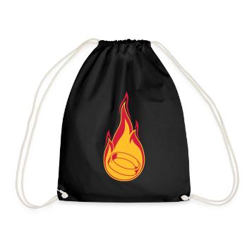 feu flamme brûler chaud torche se marier ring ho - Sac de sport léger - noir - Devant