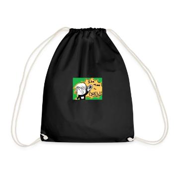 Its time to duel - Drawstring Bag - black - Front