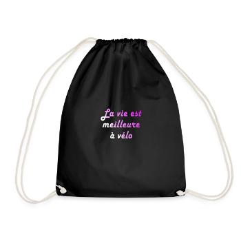 velo cycliste a vélo - Sac de sport léger - noir - Devant