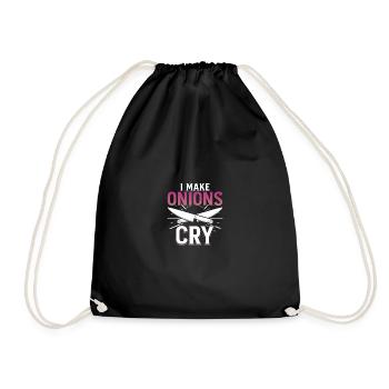 Je fais pleurer les oignons Cuisine Drôle Chef - Sac de sport léger - noir - Devant