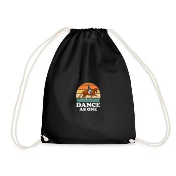 Dansez comme un seul dressage équitation - Sac de sport léger - noir - Devant