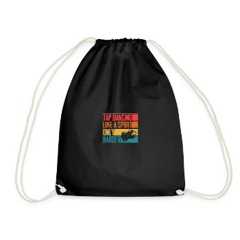 Danse à claquettes comme un sport seulement plus difficile stepptanz - Sac de sport léger - noir - Devant