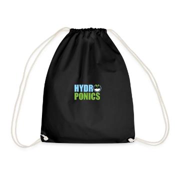 Hydroponics And Coffee Hydroponik - Drawstring Bag - black - Front