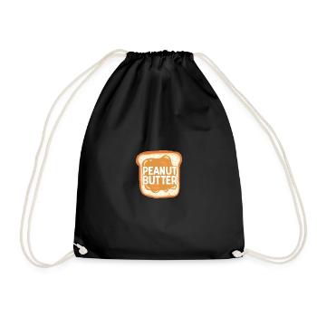 Beurre de cacahuète Erdnussbutter - Sac de sport léger - noir - Devant