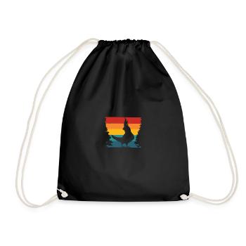 Cockatoo cockatoo for ornithologists - Drawstring Bag - black - Front