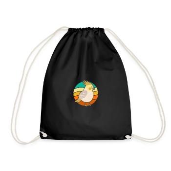 Cockatoo cockatoo for ornithologists - Drawstring Bag - black - Front
