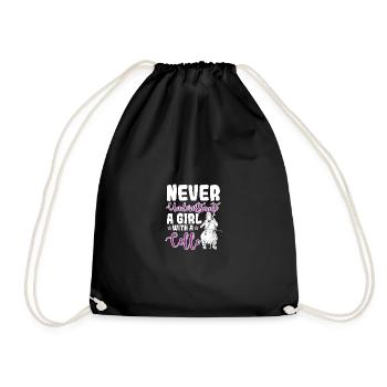 Ne sous-estimez jamais A Girl With A Cello pour femme - Sac de sport léger - noir - Devant