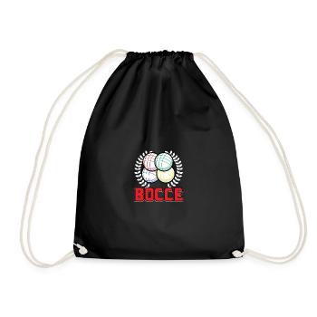 Bocce Boccia Boule Pétanque - Sac de sport léger - noir - Devant
