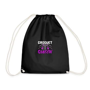 Croquet Queen pour les filles de croquet - Sac de sport léger - noir - Devant