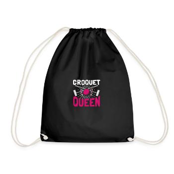 Croquet Queen pour les filles de croquet - Sac de sport léger - noir - Devant