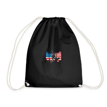 Snowboarding USA Grunge pour snowboarders hommes - Sac de sport léger - noir - Devant