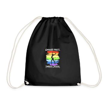 Dansez d’abord, pensez plus tard pour les danseurs qui dansent - Sac de sport léger - noir - Devant