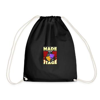 Made For The Stage For Actors Men Women - Drawstring Bag - black - Front
