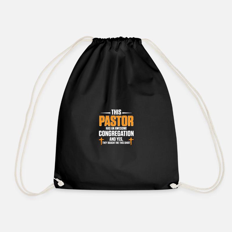 This Pastor Has An Awesome Congregation - Turnbeutel - Schwarz