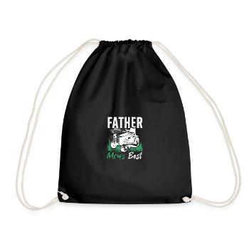 La meilleure tondeuse à gazon de Father Mow Course de tondeuses à gazon - Sac de sport léger - noir - Devant