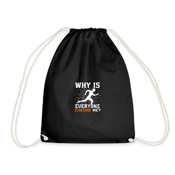 Pourquoi tout le monde me poursuit-il Laufen ? - Sac de sport léger - noir - Devant