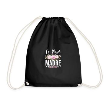 La Mejor Madre del Mundo Beste Mutter der Welt - Turnbeutel - Schwarz - Vorne