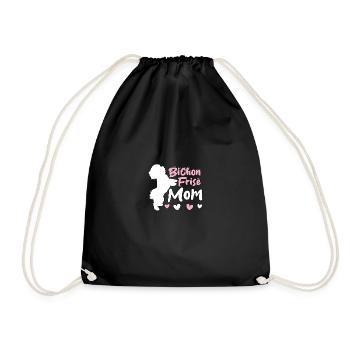 Bichon Frisé Maman Pour Les Amoureux Des Chiens Bichons - Sac de sport léger - noir - Devant