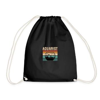 Aquarist Aquarium Fish Tank - Drawstring Bag - black - Front