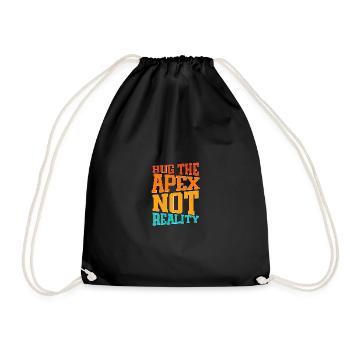 Hug The Apex Not Reality Racing Simulator Sim Racing - Drawstring Bag - black - Front