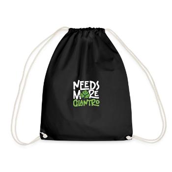 Needs More Cilantro Coriander Love - Drawstring Bag - black - Front
