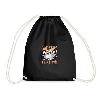 Wheek Wheek signifie Je t’aime mignon Cavy - Sac de sport léger - noir - Devant